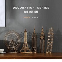 인테리어 소품 장식품 에펠탑 스카이링 피사의 사탑 엠파이어 스테이트 빌딩_FUN, 엠파이어 스테이트(은색))