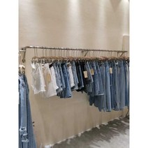 벽행거 의류 파이프 벽 행거 봉 옷가게 편집샵, A