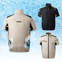 아이스 선풍기 쿨링 여름용 조끼 냉조끼 DH-WEAT-S01, XL(105), 02_베이지