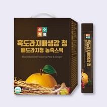 순수식품 흑 도라지 배 생강 청 스틱 300포(3박스) 실속형 대용량, 10ml, 300개