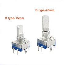 360 학위 스위치 로터리 엔코더 ec11 20mm d 유형 arduino 엔코더 모듈 용 스위치 푸시 버튼이있는 디지털 전위차계, 없음