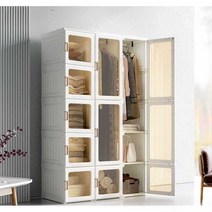 접이식 옷장 원룸 옷방 폴딩 수납장 이동식 붙박이장, J(104x50x170cmㅣ하단이미지 참조)