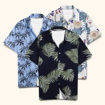 스타일에스 남성 빅사이즈 하와이안셔츠 반팔 남방