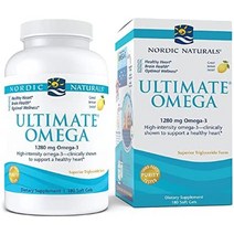노르딕 내추럴 프로페셔날 오메가3 1280 mg 레몬맛 120개 DHA EPA 소프트젤, 레몬, 180개(1팩)