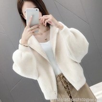 라오농 봄가을 후드 여성 순색 집업 앙고라 후드 점퍼 빅 사이즈 점퍼 라지 사이즈 후드+KIF01X