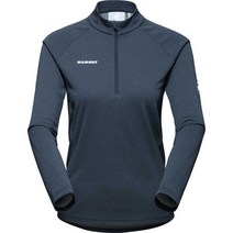 Mammut 마무트 Aegility Half Zip Longsleeve 여성 - marine melange-white 158774