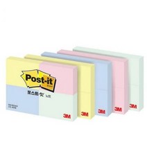 포스트잇 4패드 미니 노트 653-4 (51mmx38mm), 러블리핑크, 4개