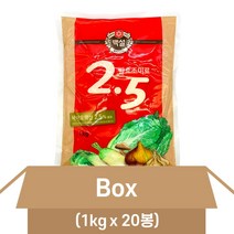 CJ제일제당 백설 발효조미료 2.5 1kg X20개 핵산, 본상품선택