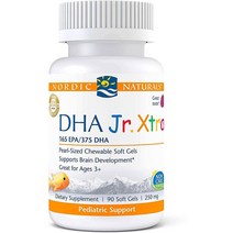 노르딕내추럴스 DHA 주니어 엑스트라 미니 츄어블 오메가3 636mg 90정 Nordic Naturals Pro DHA Jr. Xtra, 4개