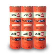 식약처 인증 종근당 락토핏 코어 코어맥스 아연 LACTO FIT 장 정착 면역 프롤린 생유산균 랏토핏 락토픽 라토핏 라토픽 라토피 장운동 배변활동 홈쇼핑 방송 건강 식품 정품, 6통 (12개월분), 60포