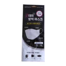 굿데이 황사 미세먼지 방역 마스크 KF94 1매입 성인용 화이트, 10개