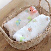 밤부 3중거즈원단 : 세기의 코끼리 2컬러 [E0382], 밤부삼중무지 백아이