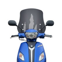 Yamaha jog 125i 오토바이 윈드쉴드 윈드스크린 바람막이 앞유리 Fusi AS125, B형 50cm 투명(상하 가능)