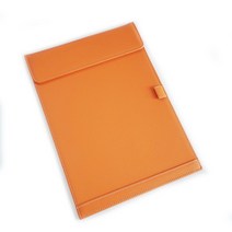 유피어 가죽 클립보드 A4 결제판 메뉴판, 자석클립보드, 오렌지