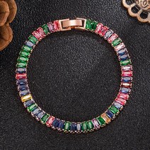 모이사나이트 3MM-5MM 여성 팔찌 925 스털링 실버 주얼리 다이아몬드 웨딩 파티 테니스 드롭