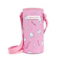 리엘아트 여아 초등학생 어깨끈 보냉 물통주머니 물병주머니, 핑크-헬로키티, 1개