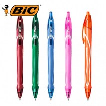아이윙스 BIC 빅 젤로시티 풀그립 중성펜 볼펜 0.7mm (10개), 빨강