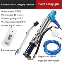 퍼티기계 자동 페인트 줄퍼티 빠데 스포터 타카 석고 휴대용 고압 방수 스프레이 폴리우레탄 시멘트 1500W, 3.파란