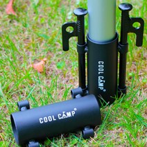 블랙색상 폴 보조 홀더 텐트 그늘막 폴대 고정 장치 캠핑 야영, 단품