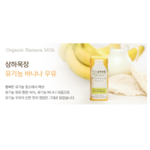 상하목장 유기농 멸균 바나나우유, 125ml, 43팩