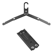 캠핑캐비넷 휴대용 접이식 옷걸이 알루미늄 합금 의류 건조 랙 옷장 여행용 캠핑, 01 1PCS Black