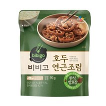 CJ더마켓 반찬 집밥 가정식 건강식 탑티어 비비고 호두연근조림 우엉채 연근채 채식 90G, 8개
