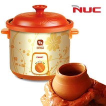 엔유씨3052 슬로우쿠커 3.5L 대용량 세라믹용기 황토 23654EA, 1개