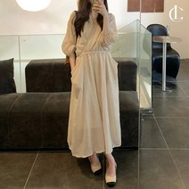 엘케이트 여성원피스 LYT123 브이 랩 페미닌 롱드레스