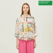 베네통 베네통 프린팅 셔츠 블라우스 BABLB3331_MU_