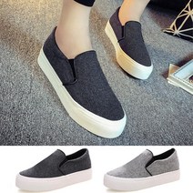봄 가을 간절기 여성슈즈 모직 슬립온 편한착화감