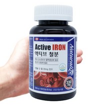 마그네슘 철분 여성 결정셀룰로스 330mg 100정 100일분, 네추럴라이즈 액티브 철분 330mg 100정