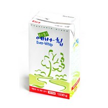 에버휩 식물성 생크림 1030g, 에버휩 식물성 생크림 1030g (종이박스), 1개