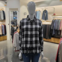 PAT **가을 상품 50%~80%세일** 여성 타탄체크 스트링 아우터형 셔츠 1HB1508_199 @@##