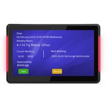 E북 E북리더기 이북 EBOOK 2022 YC-1012TW 회의실 예약 시스템 10 인치 LED 터치 태블릿, Black