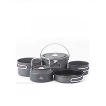 네이처하이크 코펠 캠핑용 야외 피크닉 차박용, 회색 냄비 세트