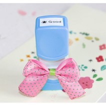 이안 컬러 미니 네임스탬프 만년스탬프 책도장, B폰트, 하늘_초록