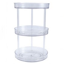 하루의공간 아크릴 투명회전선반, 라지3단