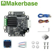 Makerbase MKS SERVO57A-PCBA NEMA23 폐 루프 스테퍼 모터 드라이버 CNC 3d 프린터 부품은 GenL SGenL, PCBA(With OLED)
