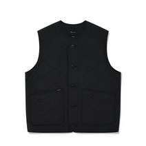 COVERNAT 숏 퀼팅 베스트 블랙 CO2203JK29BK