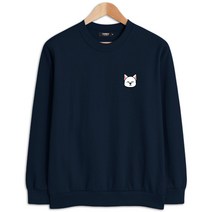 [당일출고] 빅사이즈 슬리핑독 프린팅 맨투맨 (TOP095)