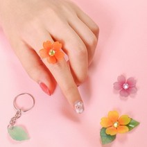 슈링클스 마술 마법 종이 매직페이퍼 꽃 반지 키링 필름, 단품, 단품