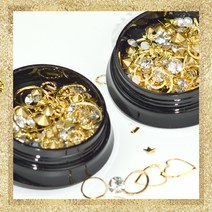 유리미 네일아트 스팽글룩 파츠 2종, 01_미드나잇 펄