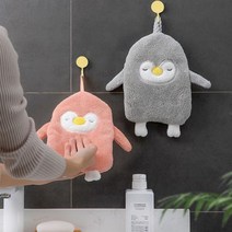 주방핸드타올 극세사 캐릭터, 핑크