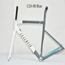자전거프레임 자전거부품 카본 로드 바이크 V림 브레이크 T1000 BSABB, C19-08 Blue+49cm BB30 V brake