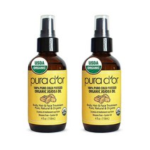 퓨라도르 호호바 오일 콜드프레스 비정제 118ml 2팩 PURA D’OR Golden JojobaOil ColdPressed Unrefined