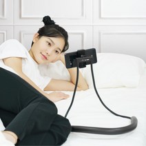 누워서 목에거는 침대 핸드폰 거치대 자바라 휴대폰 스마트폰 차량용 헤드레스트 뒷좌석 거치