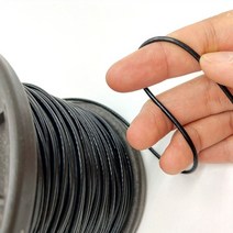 와이어로프 hq bw02 검정 pvc 플라스틱 코팅 스테인레스 스틸 304 케이블 유연한 코팅 후 직경 0 8mm 6mm, 까만 pvc 코팅, 직경 1mm
