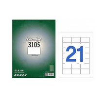 폼텍 주소용라벨 21칸 LS-3105 100매 주소용라벨 출력용라벨 라벨지 프린트라벨지 폼텍라벨