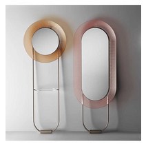 북유럽 화장실 투명벽걸이거울 LED거울 인테리어소품, 195x72cm 화장거울밝은 무색