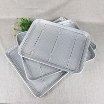 오메가키친 양은쟁반 업소용 사각 알루미늄 트레이